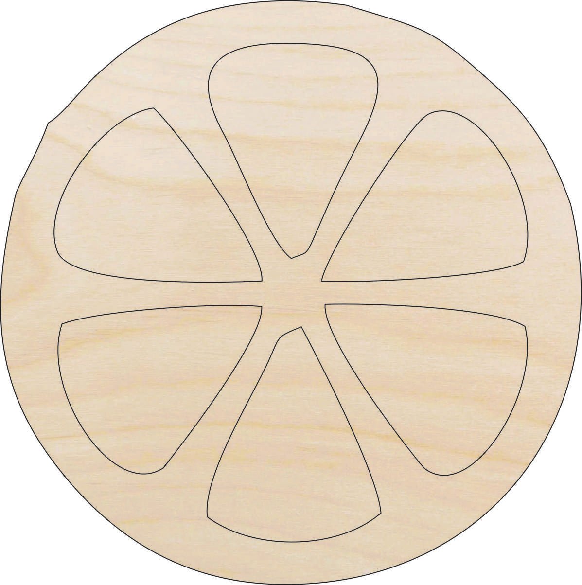 Orange Wood Craft Shape - Laser Cut Baltic Birch Unfinished DIY Wood Art Supplies FOD115 - The Wood Shape Store