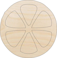 Orange Wood Craft Shape - Laser Cut Baltic Birch Unfinished DIY Wood Art Supplies FOD115 - The Wood Shape Store