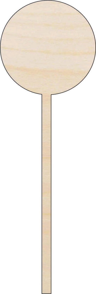 Lollipop Wood Craft Shape - Laser Cut Baltic Birch Unfinished DIY Wood Art Supplies FOD138 - The Wood Shape Store