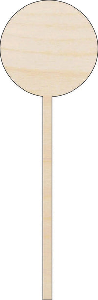 Lollipop Wood Craft Shape - Laser Cut Baltic Birch Unfinished DIY Wood Art Supplies FOD138 - The Wood Shape Store