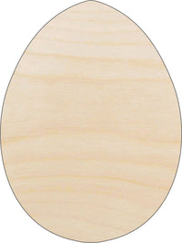 Egg Wood Craft Shape - Laser Cut Baltic Birch Unfinished DIY Wood Art Supplies FOD140 - The Wood Shape Store