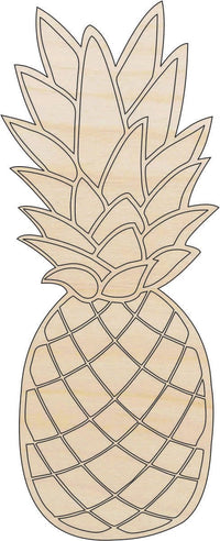 Pineapple Wood Craft Shape - Laser Cut Baltic Birch Unfinished DIY Wood Art Supplies FOD14 - The Wood Shape Store