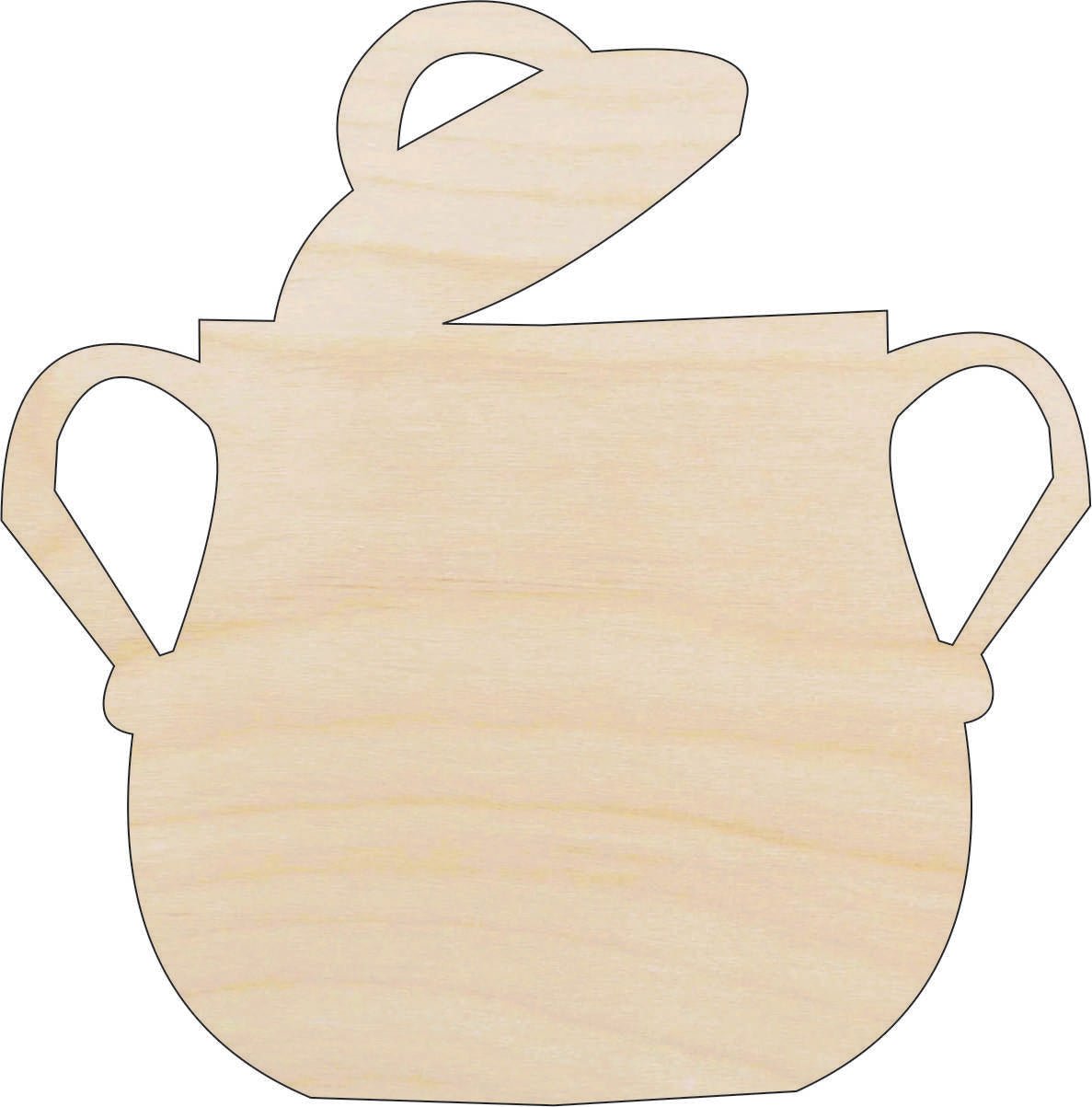 Jar Wood Craft Shape - Laser Cut Baltic Birch Unfinished DIY Wood Art Supplies FOD174 - The Wood Shape Store