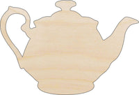 Teapot Wood Craft Shape - Laser Cut Baltic Birch Unfinished DIY Wood Art Supplies FOD181 - The Wood Shape Store