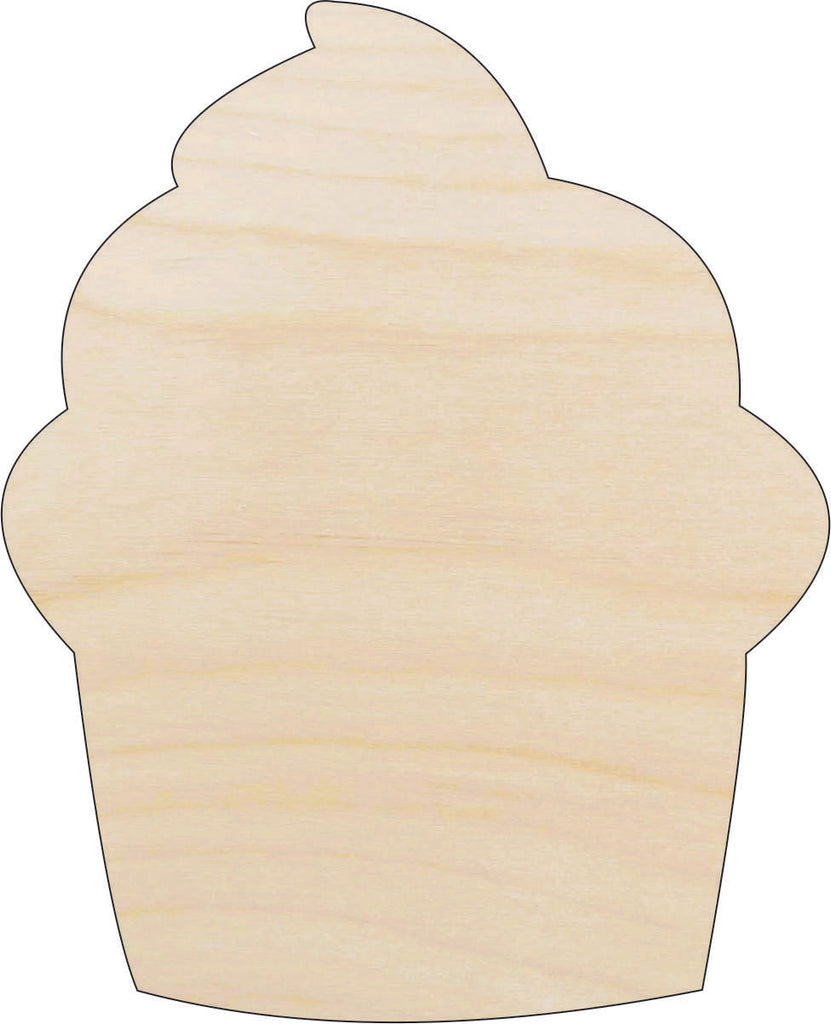 Dessert Cupcake  - Laser Cut Out Unfinished Wood Craft Shape FOD182