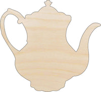 Coffee Pot Wood Craft Shape - Laser Cut Baltic Birch Unfinished DIY Wood Art Supplies FOD190 - The Wood Shape Store
