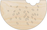 Watermelon Wood Craft Shape - Laser Cut Baltic Birch Unfinished DIY Wood Art Supplies FOD192 - The Wood Shape Store
