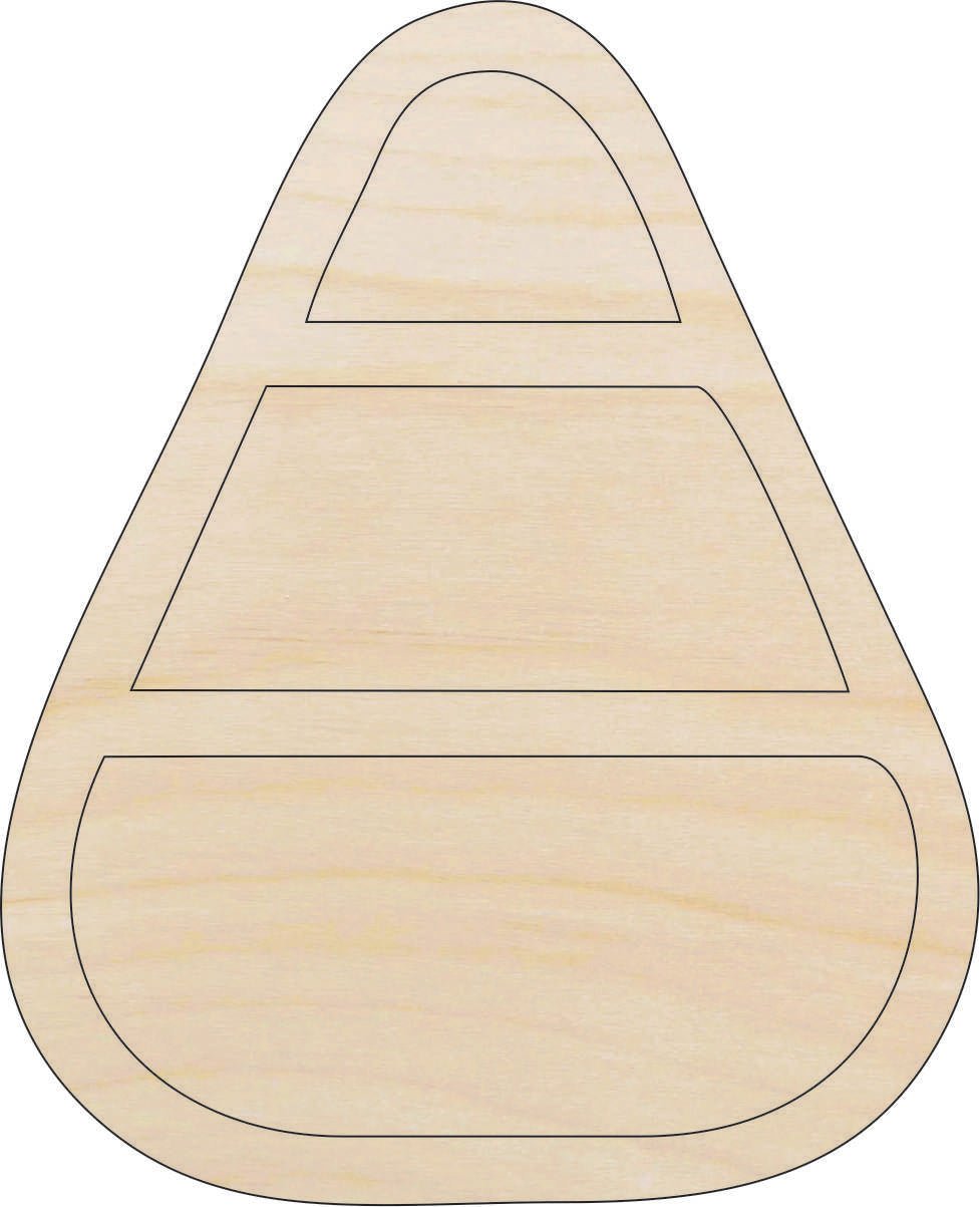 Candy Corn Wood Craft Shape - Laser Cut Baltic Birch Unfinished DIY Wood Art Supplies FOD193 - The Wood Shape Store