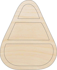 Candy Corn Wood Craft Shape - Laser Cut Baltic Birch Unfinished DIY Wood Art Supplies FOD193 - The Wood Shape Store