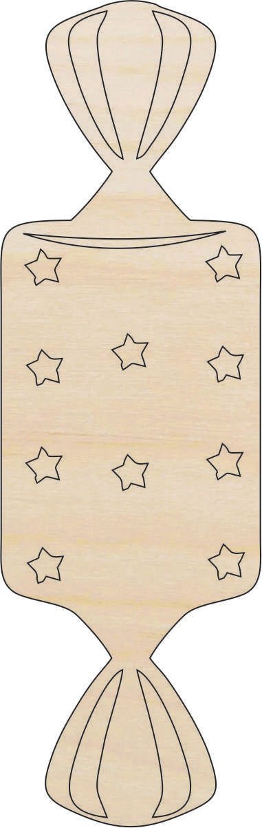 Candy Wood Craft Shape - Laser Cut Baltic Birch Unfinished DIY Wood Art Supplies FOD196 - The Wood Shape Store