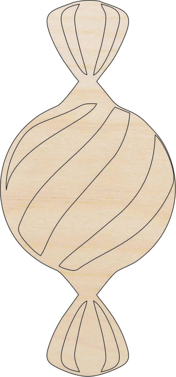 Candy Wood Craft Shape - Laser Cut Baltic Birch Unfinished DIY Wood Art Supplies FOD197 - The Wood Shape Store