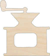 Coffee Grinder Wood Craft Shape - Laser Cut Baltic Birch Unfinished DIY Wood Art Supplies FOD19 - The Wood Shape Store