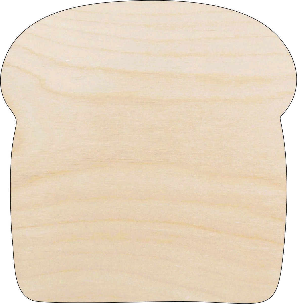 Toast Wood Craft Shape - Laser Cut Baltic Birch Unfinished DIY Wood Art Supplies FOD201 - The Wood Shape Store