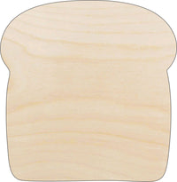 Toast Wood Craft Shape - Laser Cut Baltic Birch Unfinished DIY Wood Art Supplies FOD201 - The Wood Shape Store