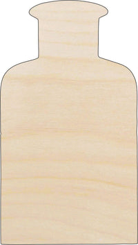 Bottle Wood Craft Shape - Laser Cut Baltic Birch Unfinished DIY Wood Art Supplies FOD23 - The Wood Shape Store