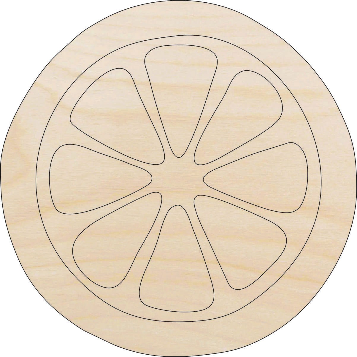 Lemon Wood Craft Shape - Laser Cut Baltic Birch Unfinished DIY Wood Art Supplies FOD24 - The Wood Shape Store
