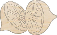 Lemon Wood Craft Shape - Laser Cut Baltic Birch Unfinished DIY Wood Art Supplies FOD27 - The Wood Shape Store