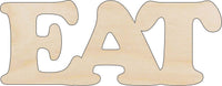 Eat Wood Craft Shape - Laser Cut Baltic Birch Unfinished DIY Wood Art Supplies FOD29 - The Wood Shape Store