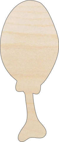 Chicken Leg Wood Craft Shape - Laser Cut Baltic Birch Unfinished DIY Wood Art Supplies FOD33 - The Wood Shape Store
