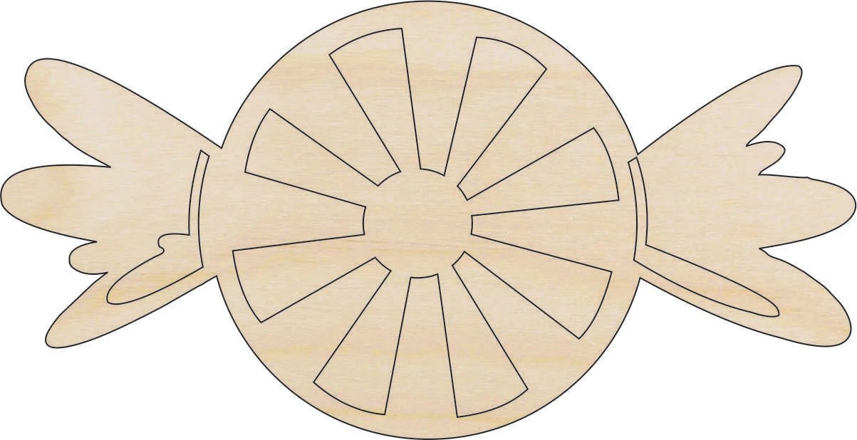 Candy Wood Craft Shape - Laser Cut Baltic Birch Unfinished DIY Wood Art Supplies FOD39 - The Wood Shape Store