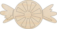 Candy Wood Craft Shape - Laser Cut Baltic Birch Unfinished DIY Wood Art Supplies FOD39 - The Wood Shape Store