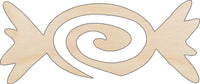 Candy Wood Craft Shape - Laser Cut Baltic Birch Unfinished DIY Wood Art Supplies FOD3 - The Wood Shape Store