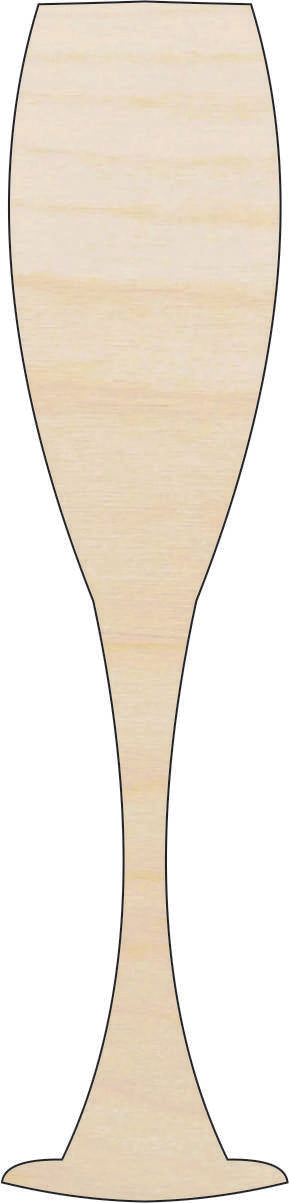 Drink Champagne - Laser Cut Out Unfinished Wood Craft Shape FOD44 Drink Champagne - Laser Cut Out Unfinished Wood Craft Shape FOD44