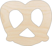 Pretzel Wood Craft Shape - Laser Cut Baltic Birch Unfinished DIY Wood Art Supplies FOD51 - The Wood Shape Store