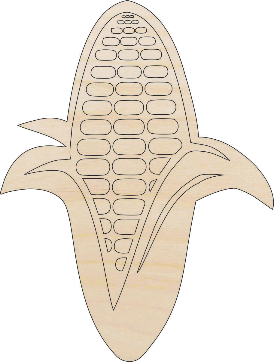 Food Corn - Laser Cut Out Unfinished Wood Craft Shape FOD57 Food Corn - Laser Cut Out Unfinished Wood Craft Shape FOD57