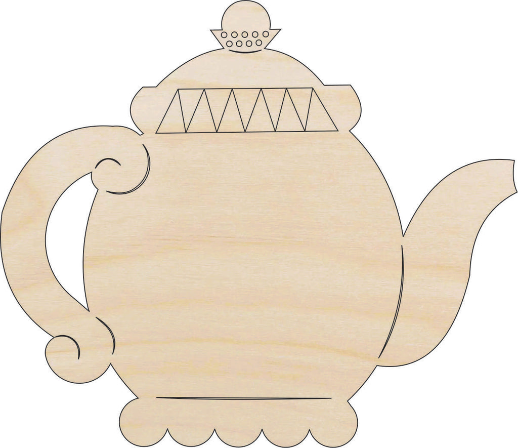 Drink Teapot - Laser Cut Out Unfinished Wood Craft Shape FOD5