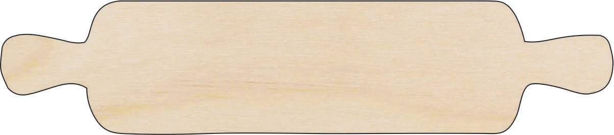 Rolling Pin Wood Craft Shape - Laser Cut Baltic Birch Unfinished DIY Wood Art Supplies FOD66 - The Wood Shape Store