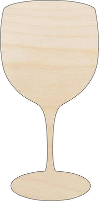 Wine Wood Craft Shape - Laser Cut Baltic Birch Unfinished DIY Wood Art Supplies FOD71 - The Wood Shape Store