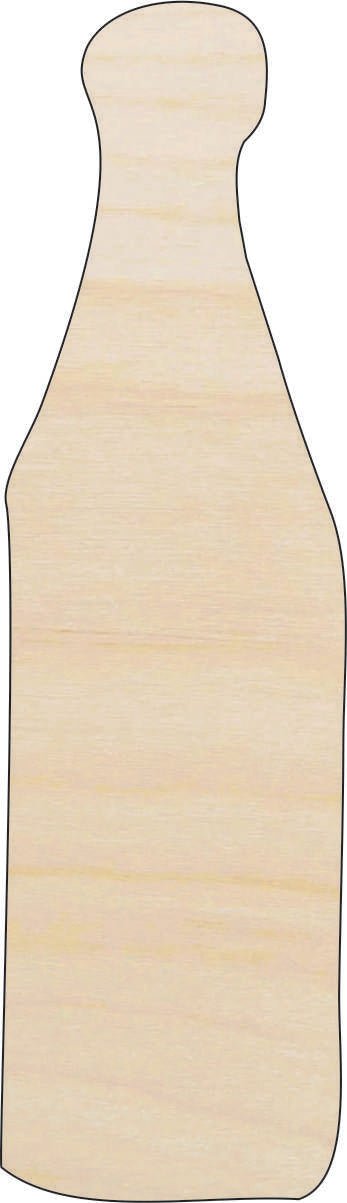 Bottle Wood Craft Shape - Laser Cut Baltic Birch Unfinished DIY Wood Art Supplies FOD75 - The Wood Shape Store