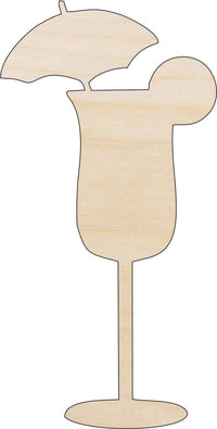 Drink Wood Craft Shape - Laser Cut Baltic Birch Unfinished DIY Wood Art Supplies FOD87 - The Wood Shape Store