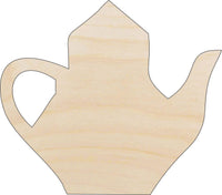 Teapot Wood Craft Shape - Laser Cut Baltic Birch Unfinished DIY Wood Art Supplies FOD99 - The Wood Shape Store