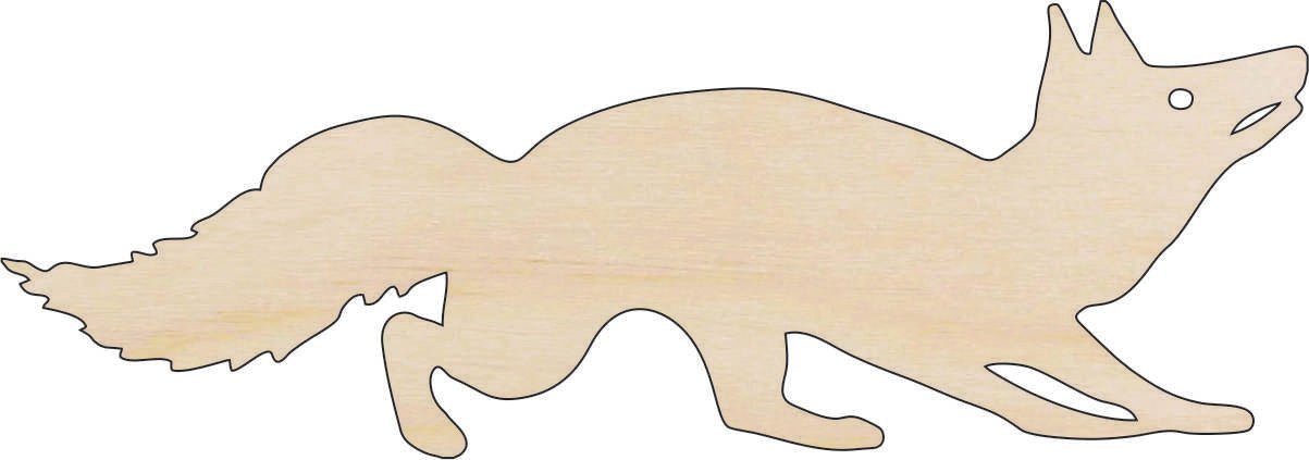 Fox Wood Craft Shape - Laser Cut Baltic Birch Unfinished DIY Wood Art Supplies FOX13 - The Wood Shape Store