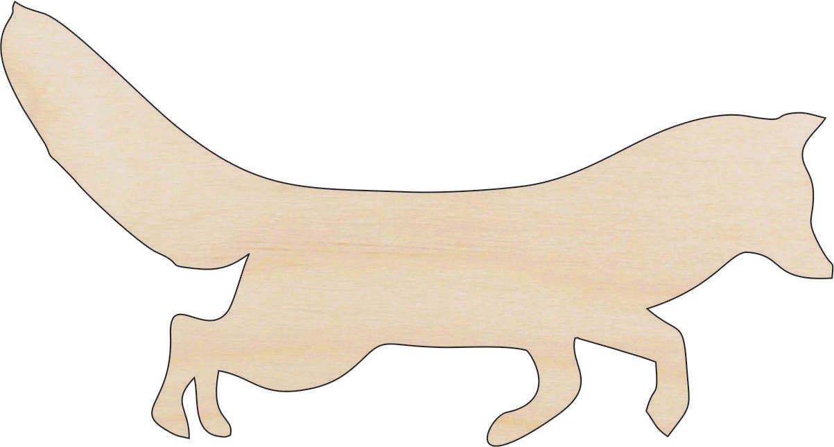 Fox Wood Craft Shape - Laser Cut Baltic Birch Unfinished DIY Wood Art Supplies FOX15 - The Wood Shape Store