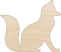 Fox Wood Craft Shape - Laser Cut Baltic Birch Unfinished DIY Wood Art Supplies FOX16 - The Wood Shape Store