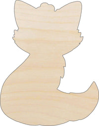 Fox Wood Craft Shape - Laser Cut Baltic Birch Unfinished DIY Wood Art Supplies FOX23 - The Wood Shape Store