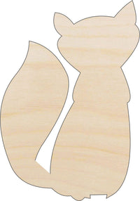 Fox Wood Craft Shape - Laser Cut Baltic Birch Unfinished DIY Wood Art Supplies FOX26 - The Wood Shape Store