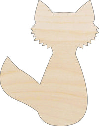 Fox Wood Craft Shape - Laser Cut Baltic Birch Unfinished DIY Wood Art Supplies FOX7 - The Wood Shape Store