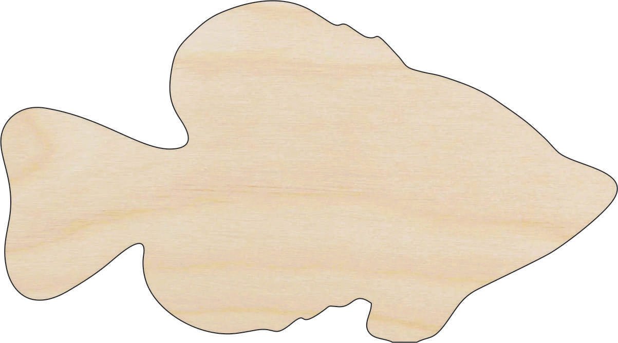 Fish Wood Craft Shape - Laser Cut Baltic Birch Unfinished DIY Wood Art Supplies FSH17 - The Wood Shape Store