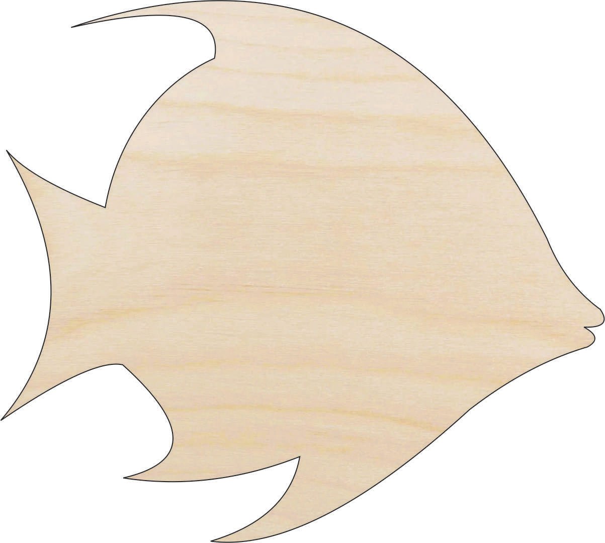 Fish Wood Craft Shape - Laser Cut Baltic Birch Unfinished DIY Wood Art Supplies FSH24 - The Wood Shape Store