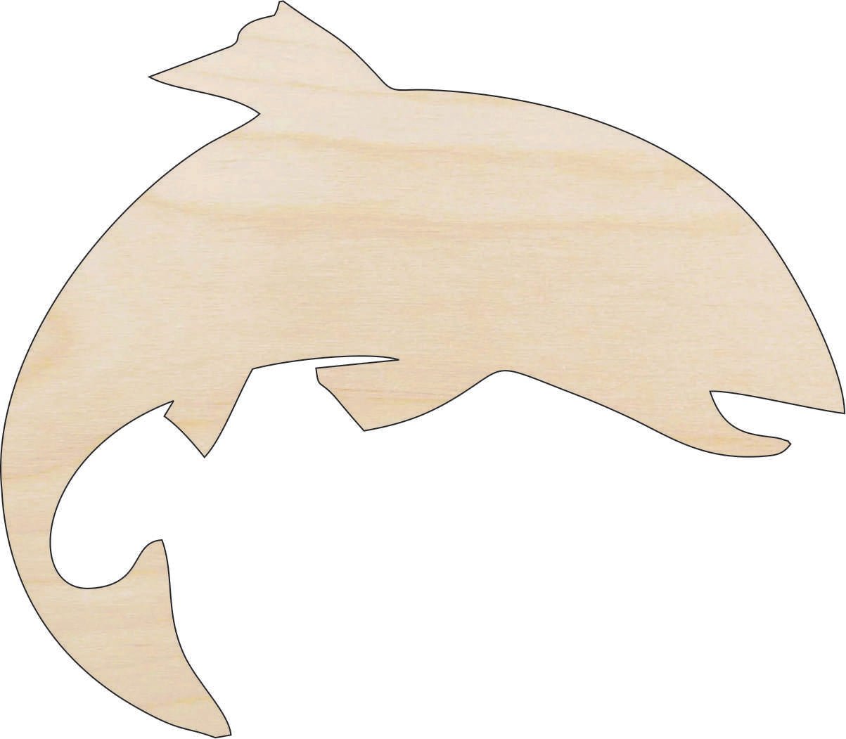 Fish Wood Craft Shape - Laser Cut Baltic Birch Unfinished DIY Wood Art Supplies FSH30 - The Wood Shape Store