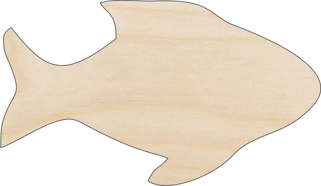 Fish - Laser Cut Out Unfinished Wood Craft Shape FSH33