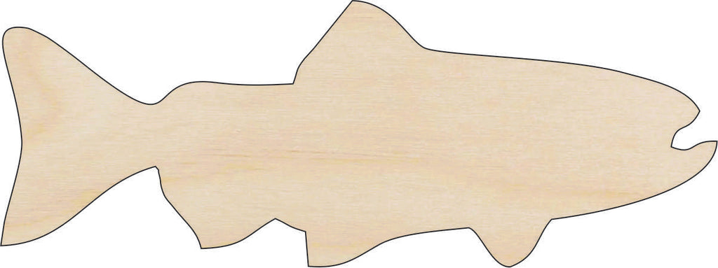 Fish - Laser Cut Out Unfinished Wood Craft Shape FSH34