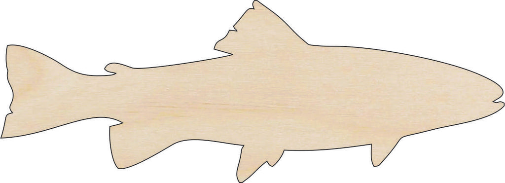 Fish - Laser Cut Out Unfinished Wood Craft Shape FSH37