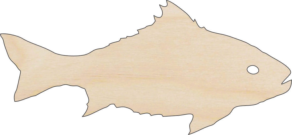 Fish Wood Craft Shape - Laser Cut Baltic Birch Unfinished DIY Wood Art Supplies FSH39 - The Wood Shape Store