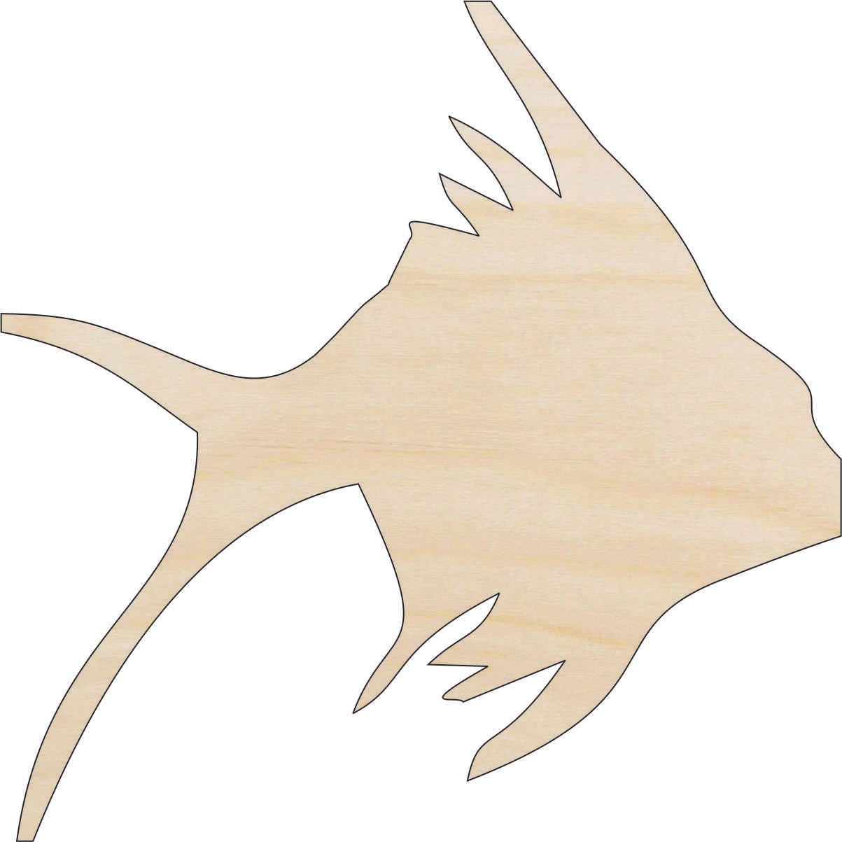 Fish Wood Craft Shape - Laser Cut Baltic Birch Unfinished DIY Wood Art Supplies FSH40 - The Wood Shape Store