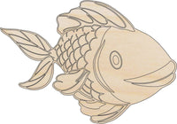 Fish Wood Craft Shape - Laser Cut Baltic Birch Unfinished DIY Wood Art Supplies FSH45 - The Wood Shape Store